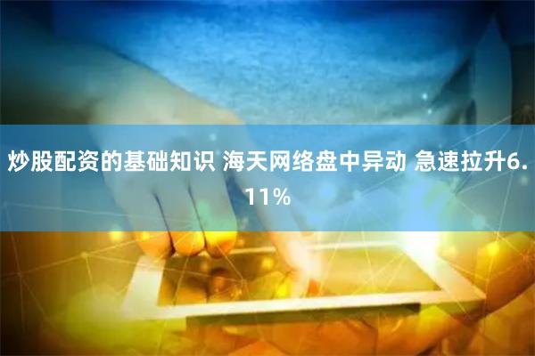 炒股配资的基础知识 海天网络盘中异动 急速拉升6.11%